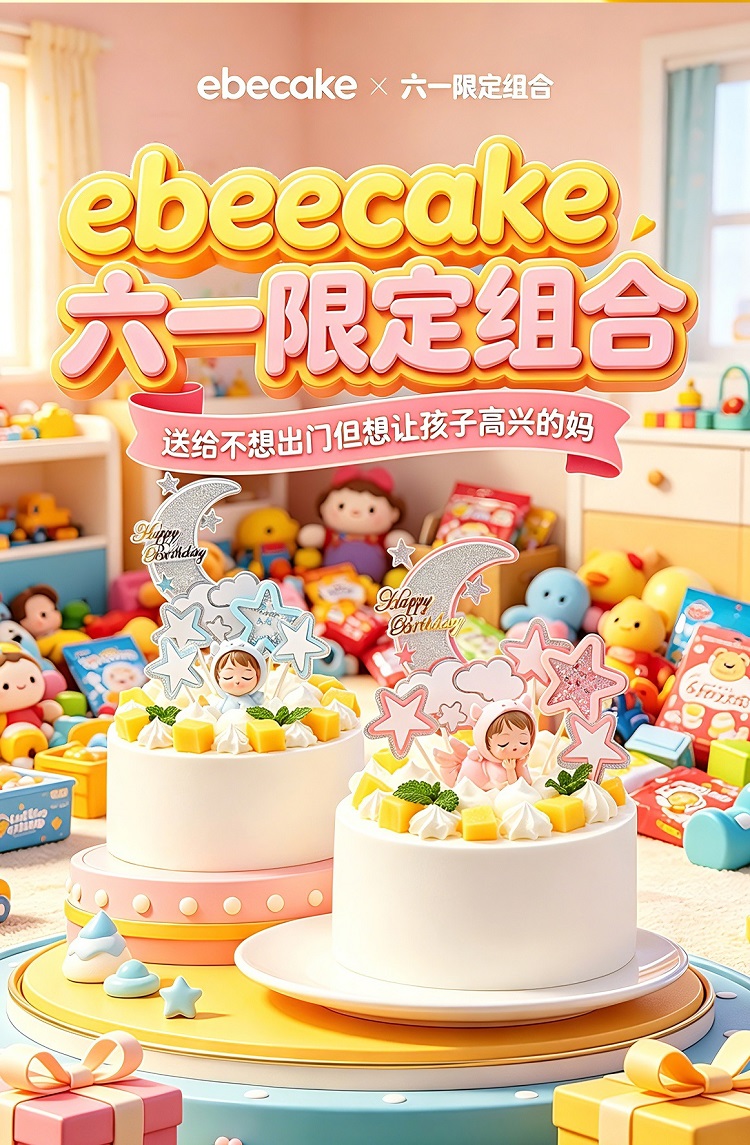 奇想星月DIY芒果米蛋糕(粉色)