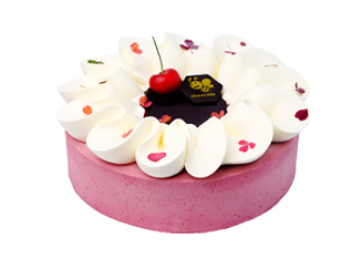 繁花|车厘子开心果慕斯蛋糕