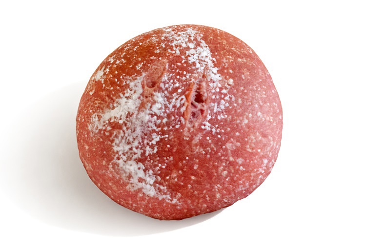 树莓卡仕达米面包